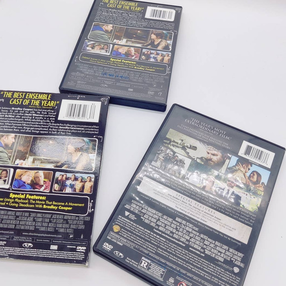 Bradley Cooper DVD Lot American Sniper Silver Lingings Playbook Jennifer Lawrenc - Picture 5 of 13